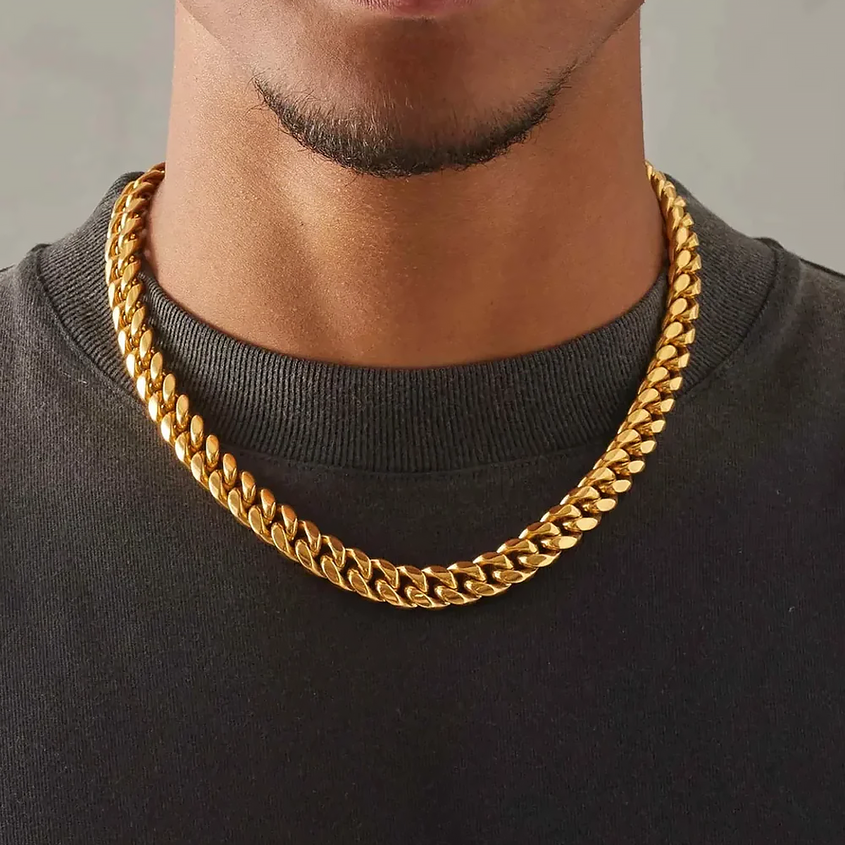 GOLEM. | 12MM Gouden Cuban Link Ketting 18K