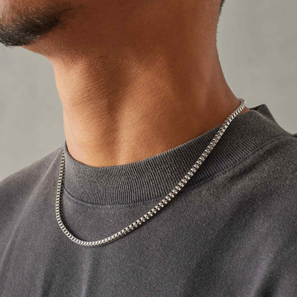 SYBOX. | 3MM Zilveren Boxketting