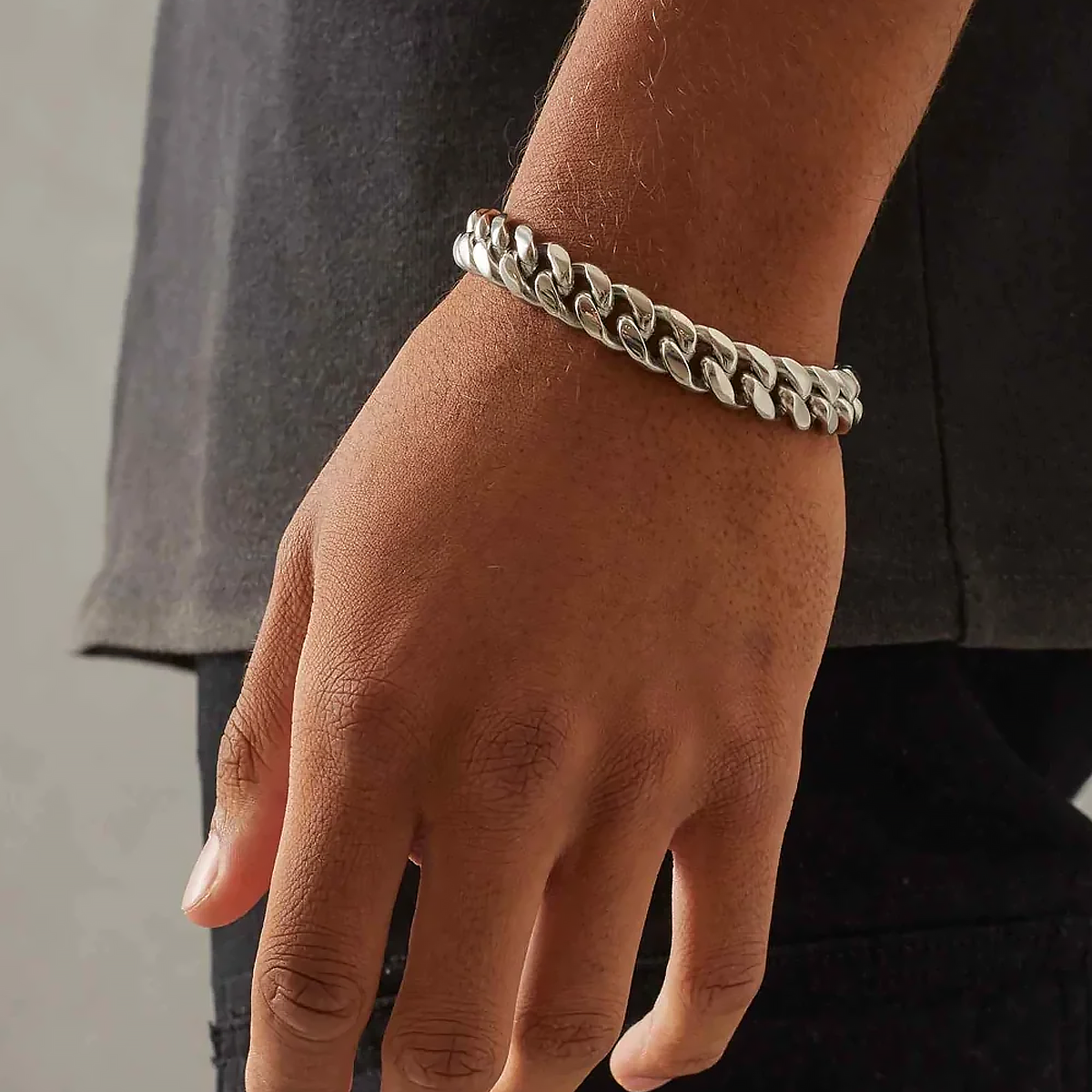 SYTHOS. | 12MM Zilveren Cuban Link Armband